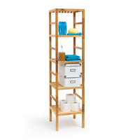 BADREGAL - Hellbraun, Holz (36/150/35.5cm) - Relaxdays