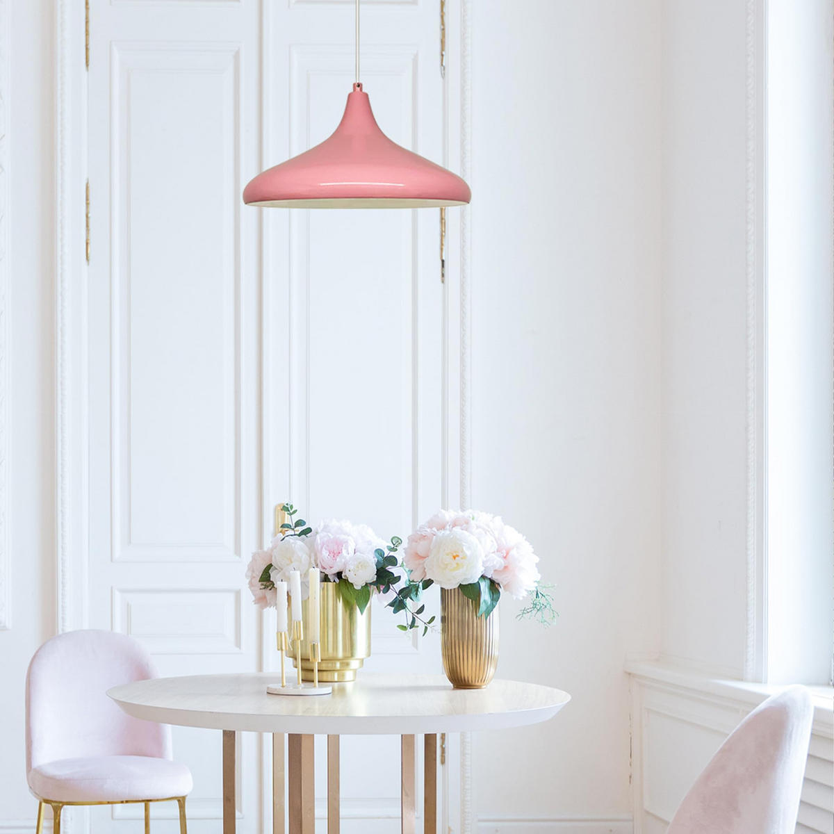 PENDELLEUCHTE Esstisch Champion 35/20 cm - Pink, Metall (35/20cm) - Bamyum