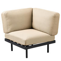 OUTDOOR-ECKELEMENT - Beige, Textil/Metall (84/83/84cm) - home24