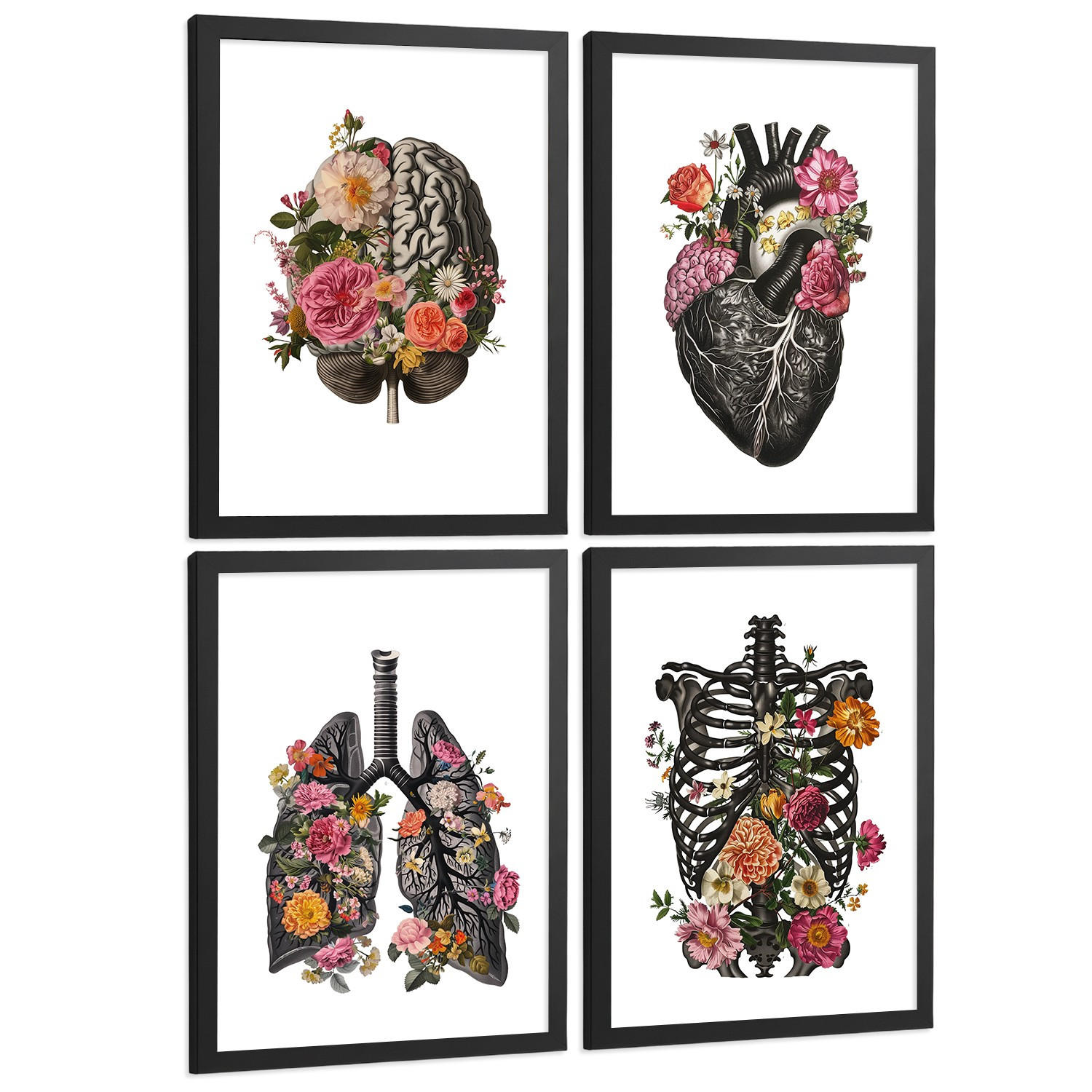 Nacnic Poster Schwarz 29.7x42x3 cm