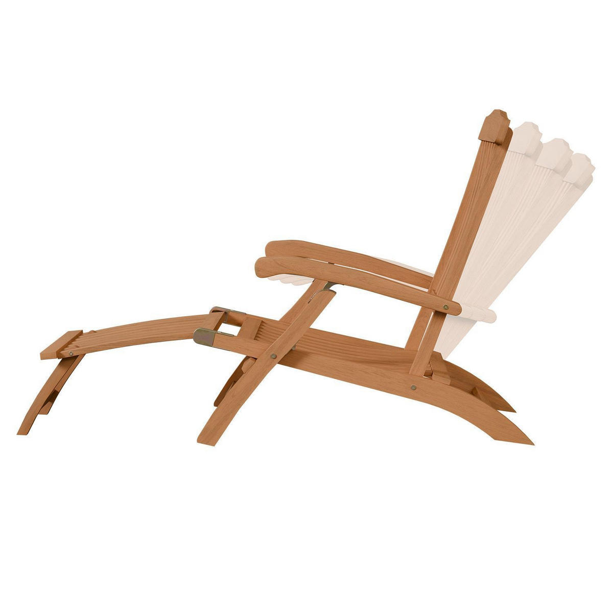 SONNENLIEGE Evia natur 196x54x95 cm (2er-Set) - Naturfarben, Holz (54/95/196cm) - Juskys