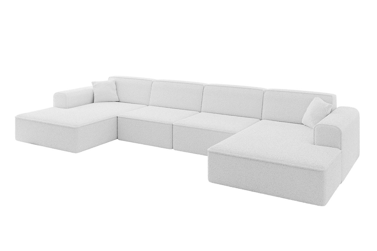 ALTDECOR SEDACÍ SOUPRAVA IREA-U2-v3 – 386 x 165 x 77 cm, bílá
