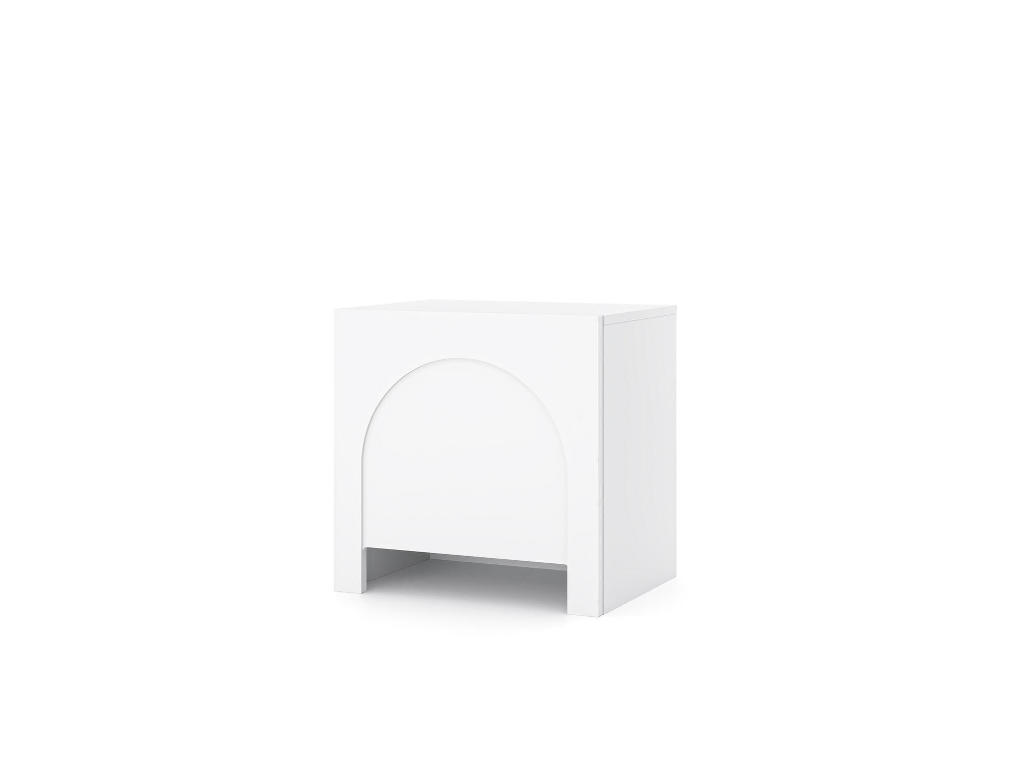 NACHTTISCH ARCO Weiß 50x35x49 cm - Weiß, Holzwerkstoff (50/49/35cm) - FURNLUX