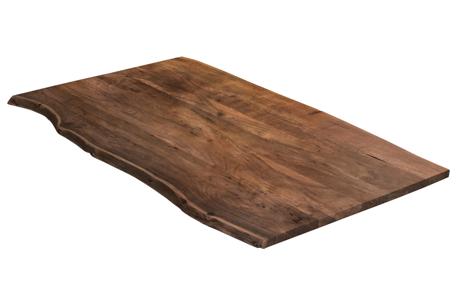 TISCHPLATTE MILO - Braun/Naturfarben, Akazienholz/Holz (80/140/4cm) - SAM