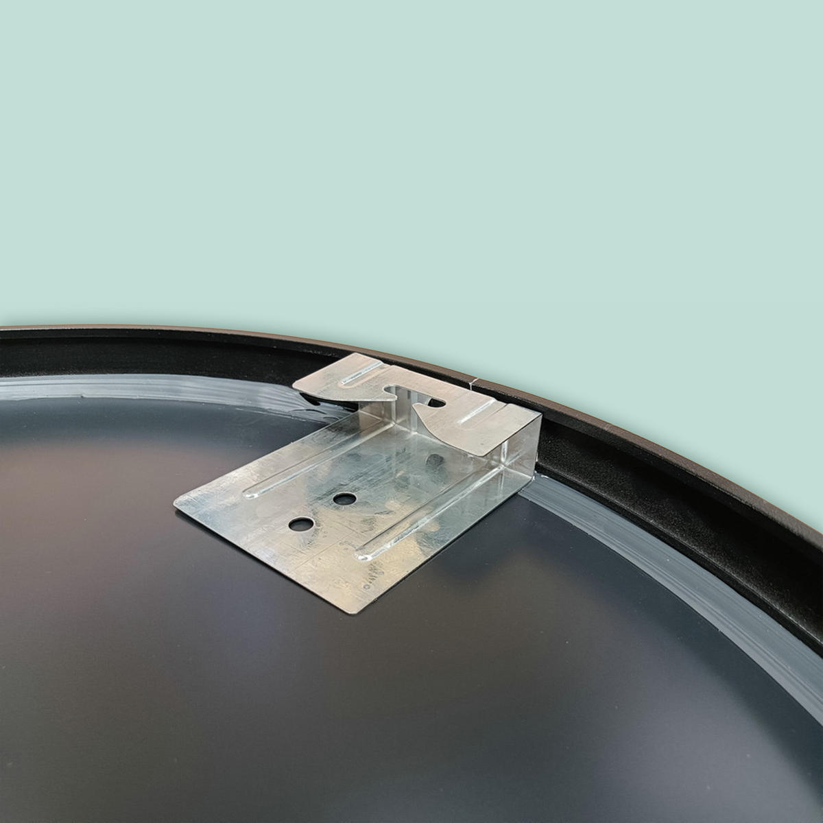 SPIEGEL - Schwarz, Glas/Metall (40/40/3cm) - Relaxdays