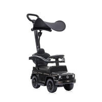 RUTSCHER Mercedes Benz G350D schwarz Sonnendach, Schiebestange, Musik - Schwarz, Kunststoff (86/40/95cm) - Lorelli