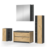 KOUPELNOVÝ NÁBYTEK Edelin Artisan - antracitová, kompozitní dřevo (80/50/45cm) - Vicco