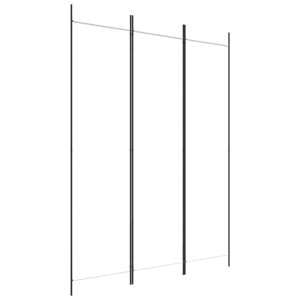 furnicato Paravent Weiß 250x200x2 cm