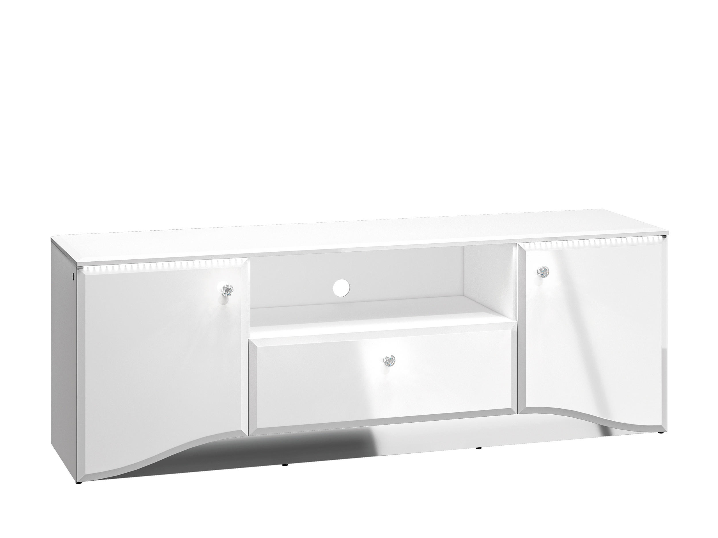 Feldmann-Wohnen Lowboard Weiß 160x41x56 cm