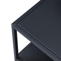 BEISTELLTISCH Kumlinge - Schwarz, Metall (50/60/60cm) - [en.casa]