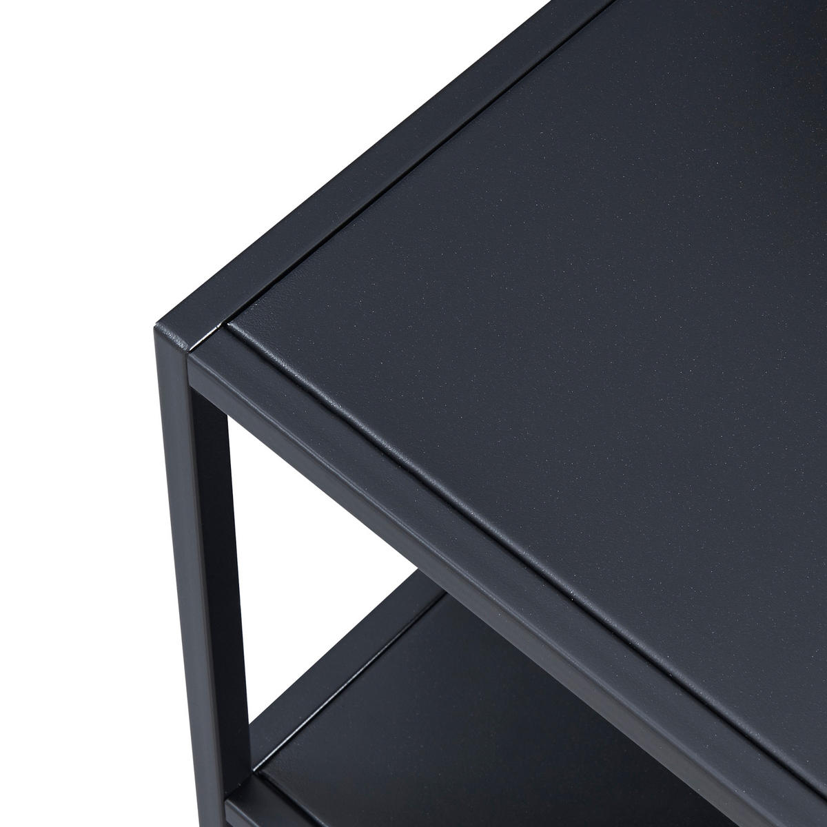 BEISTELLTISCH Kumlinge - Schwarz, Metall (50/60/60cm) - [en.casa]