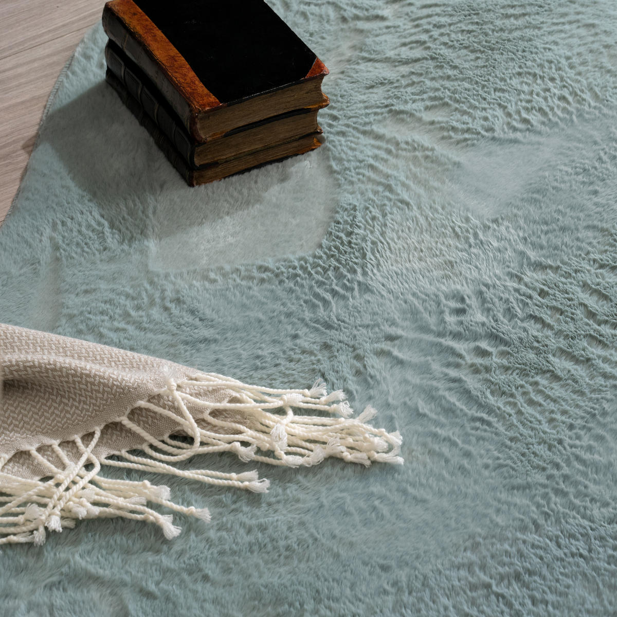 KURZFLORTEPPICH 100/200 cm Pelt 640 - Türkis, Textil (100/200cm) - Paco Home