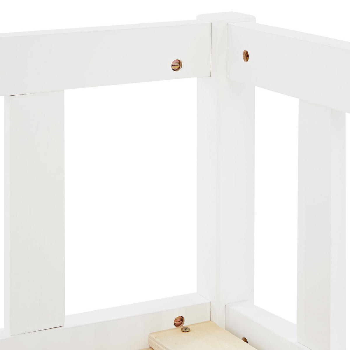 BODENBETT weiß 90x200 cm mit Lattenrost + Matratze - Weiß, Holz (90/200cm) - Homestyle4u