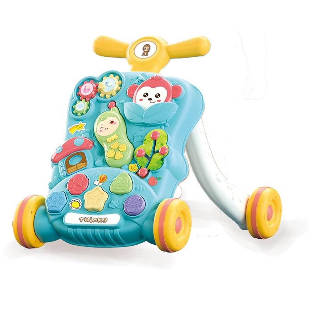 LAUFLERNWAGEN mit Spielbrett Blau - Blau, Kunststoff (46/44/44cm) - Twinky