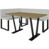 ECKBANKGRUPPE Alina - INARI-Stoff - 142 x 196 cm - Links - Beige - Beige, Textil/Metall (196/87/142cm) - AN-Moebel 4u