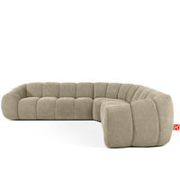 ECKSOFA RECHTS FLAVA, Sandfarben - Sandfarben, Holz/Holzwerkstoff (310/270cm) - KONSIMO®
