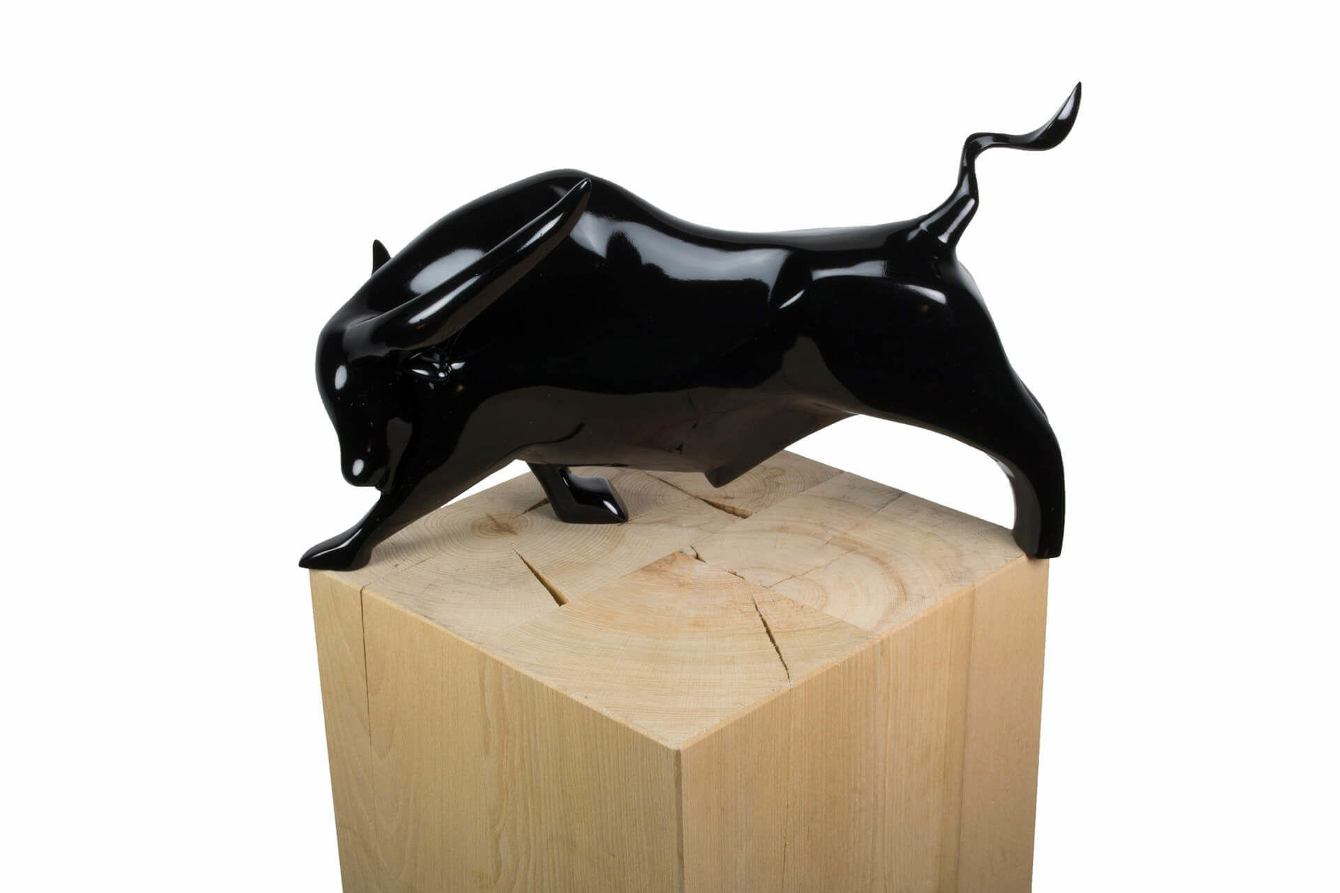 KUNSTLOFT DEKORATIVNÍ SOCHA ČERNÁ, 46/33 CM