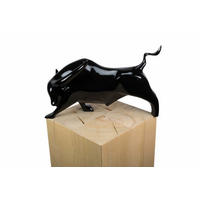 SKULPTUR Schwarz 46/33 cm - Schwarz, Stein (1.95/33/28cm) - KUNSTLOFT