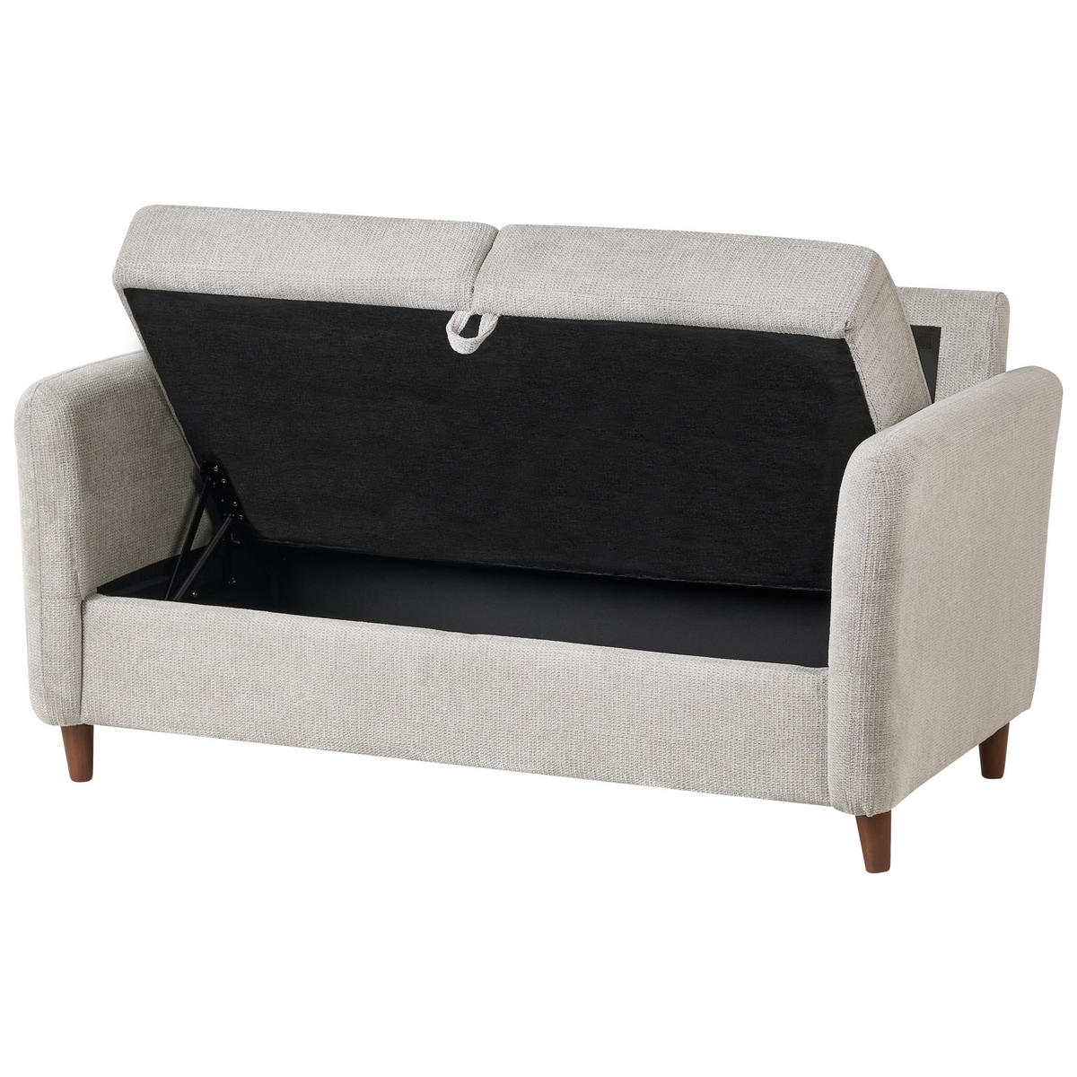 2-SITZER-SOFA Stoff Grau Mare - Grau, Textil (143/88/77cm) - Beliani