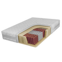 TASCHENMATRATZE JOVE - 180/200 - H3 - Sivo - Weiß, Textil (180/200cm) - MKS