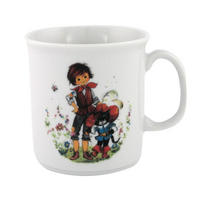 BECHER mit Henkel 0,21 l Der gestiefelte Kater - Multicolor, Keramik (7.5/7.5/9.5cm) - Eschenbach
