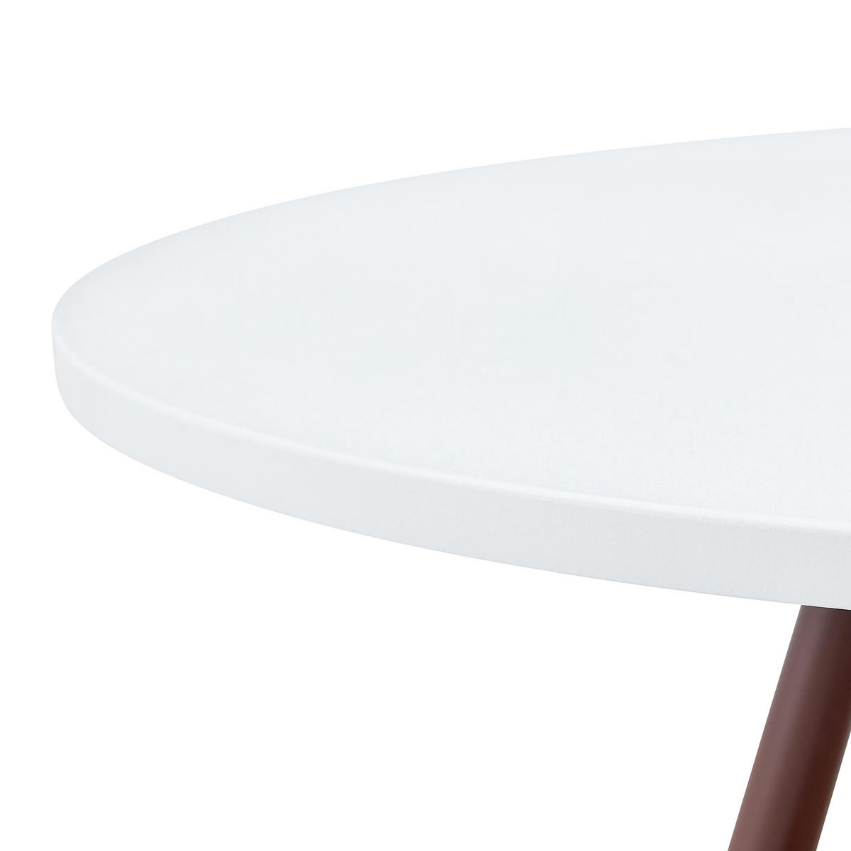 ESSTISCH in Eichefarben|Weiß Küchentisch mit MDF-Tischplatte, Massivholzbeinen und geflochtener Ablage, B80/T80/H71.5cm - Eichefarben/Weiß, Holzwerkstoff/Metall (80/80/71.5cm) - STILVORA