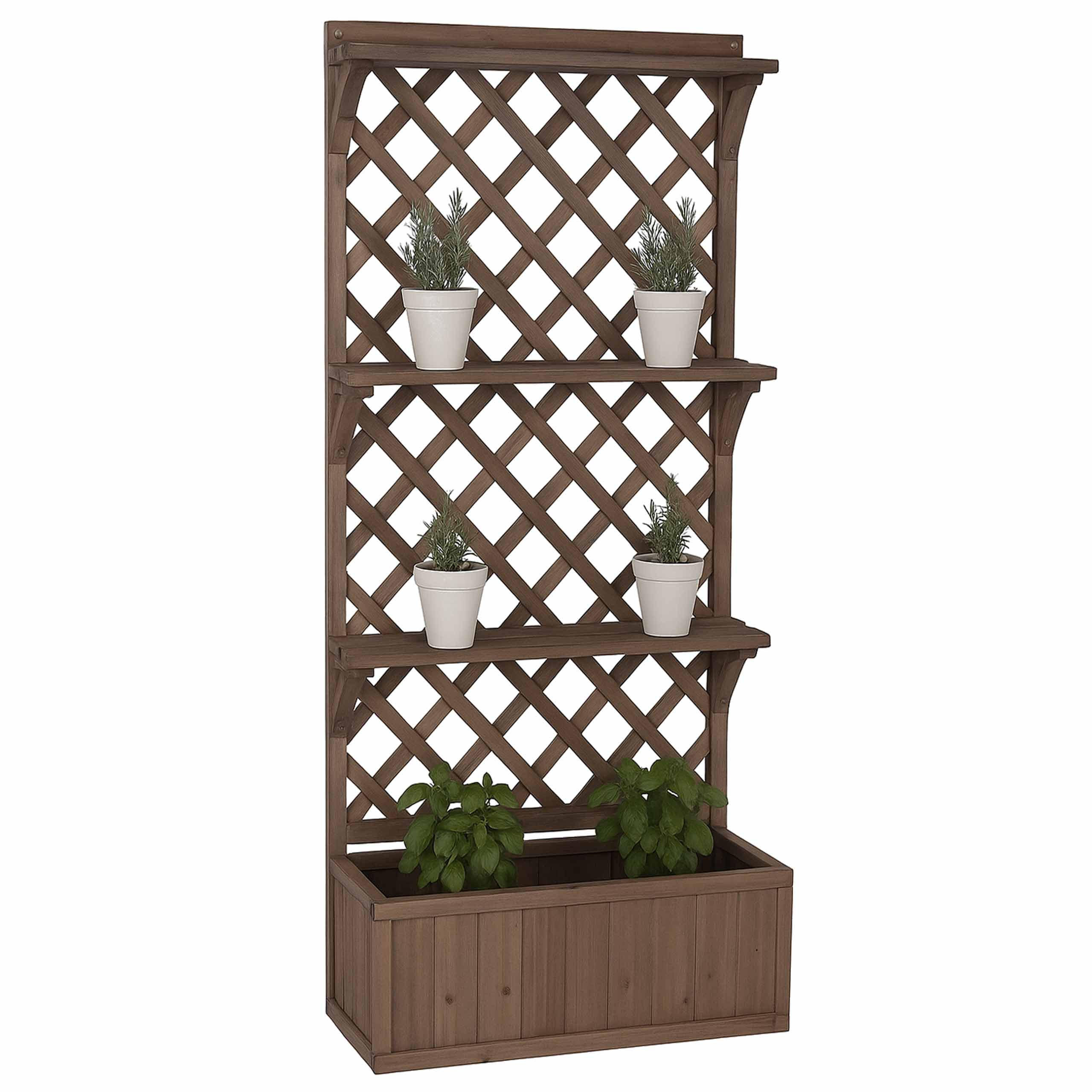HOCHBEET 177x77x33cm Braun - Braun, Holz (77/177/33cm) - PROREGAL