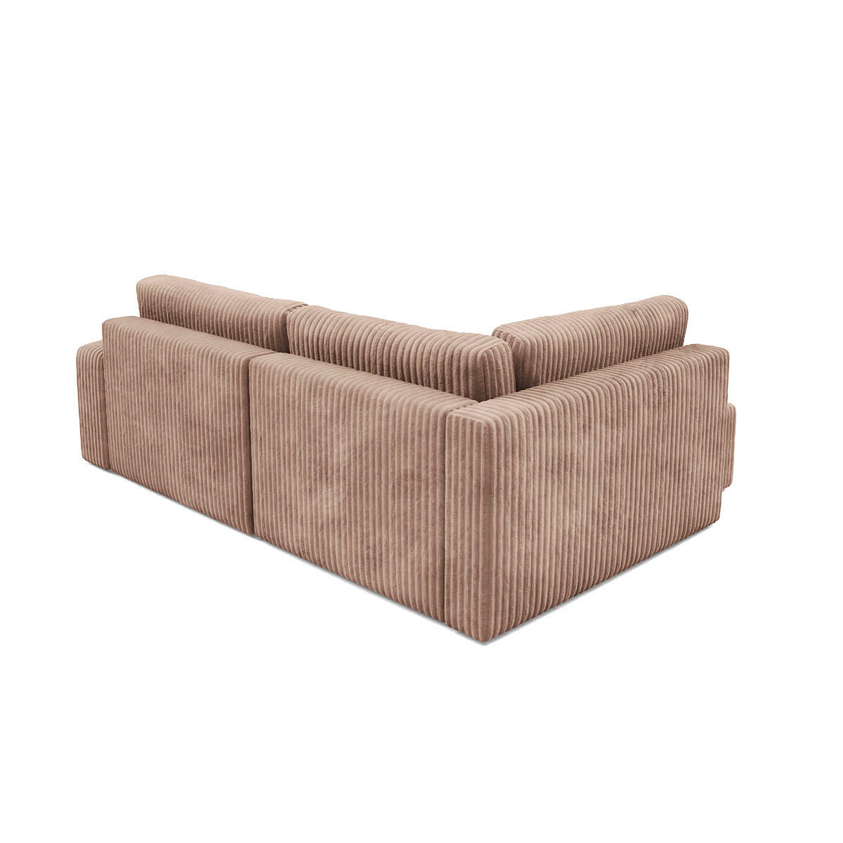 ECKSOFA Angela 4 Sitzplätze Hellbraun - Braun, Holz (245/182cm) - Petits-meubles