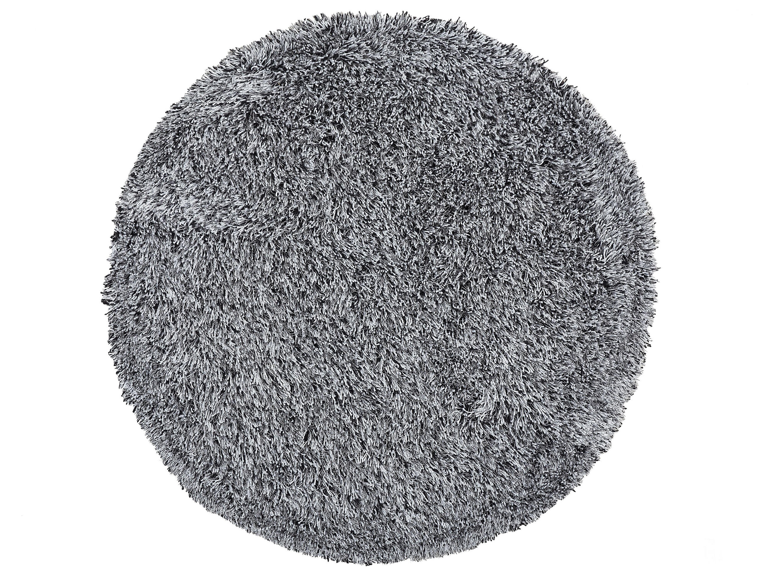 SHAGGY-TEPPICH Cide 140/140 cm - Schwarz, Kunststoff (140/140cm) - Beliani