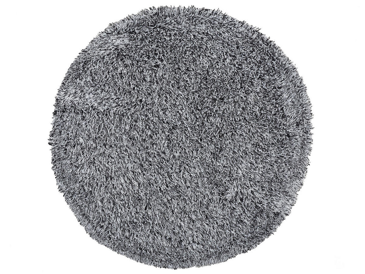 SHAGGY-TEPPICH Cide 140/140 cm - Schwarz, Kunststoff (140/140cm) - Beliani