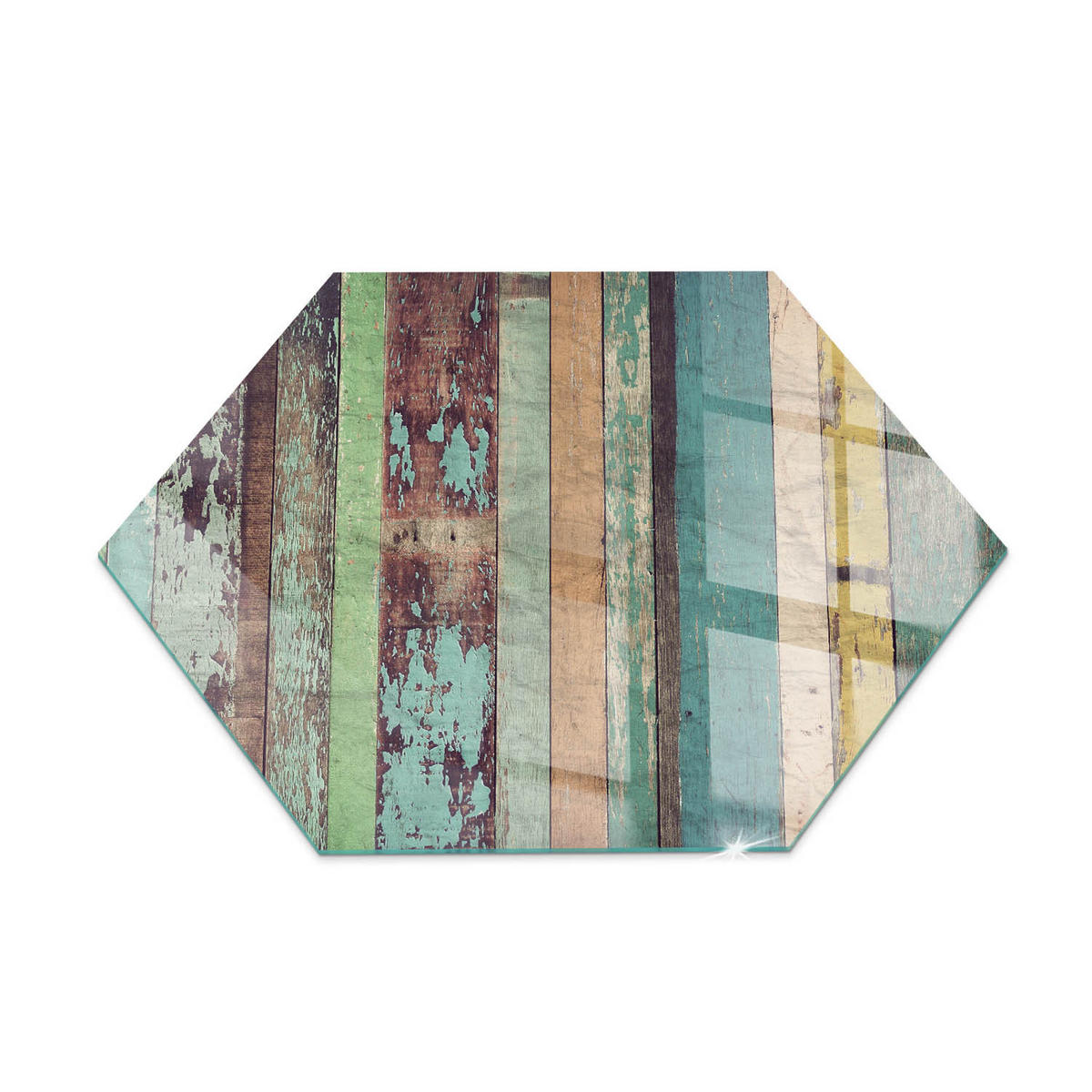 GLASPLATTE für Kamin h40 cm Türkis - Türkis, Glas (40/40/0.4cm) - ArtPrintCave