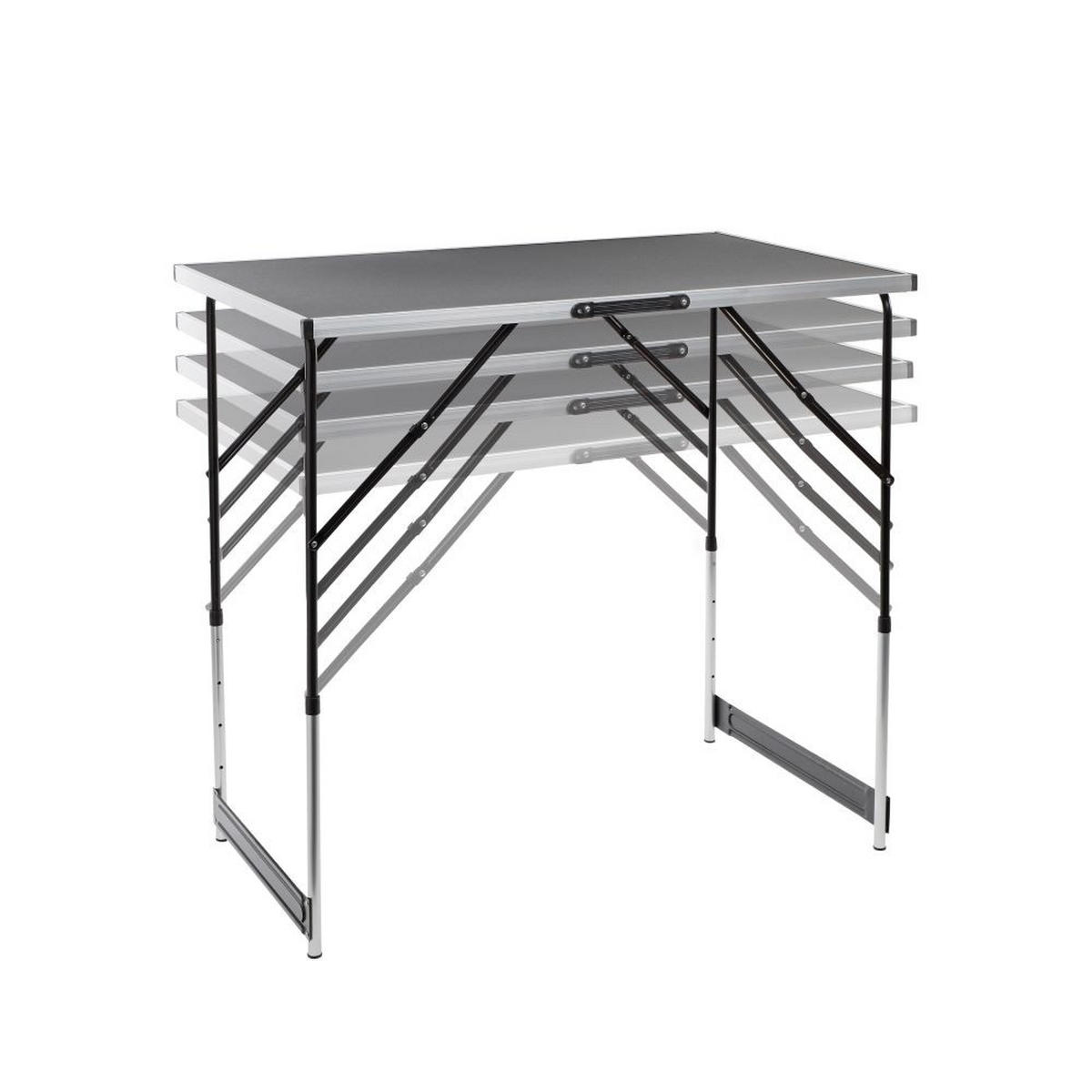 UNIVERSALTISCH, Campingtisch, Maße 100 x 60 cm - Transparent, Metall (100/60/60cm)