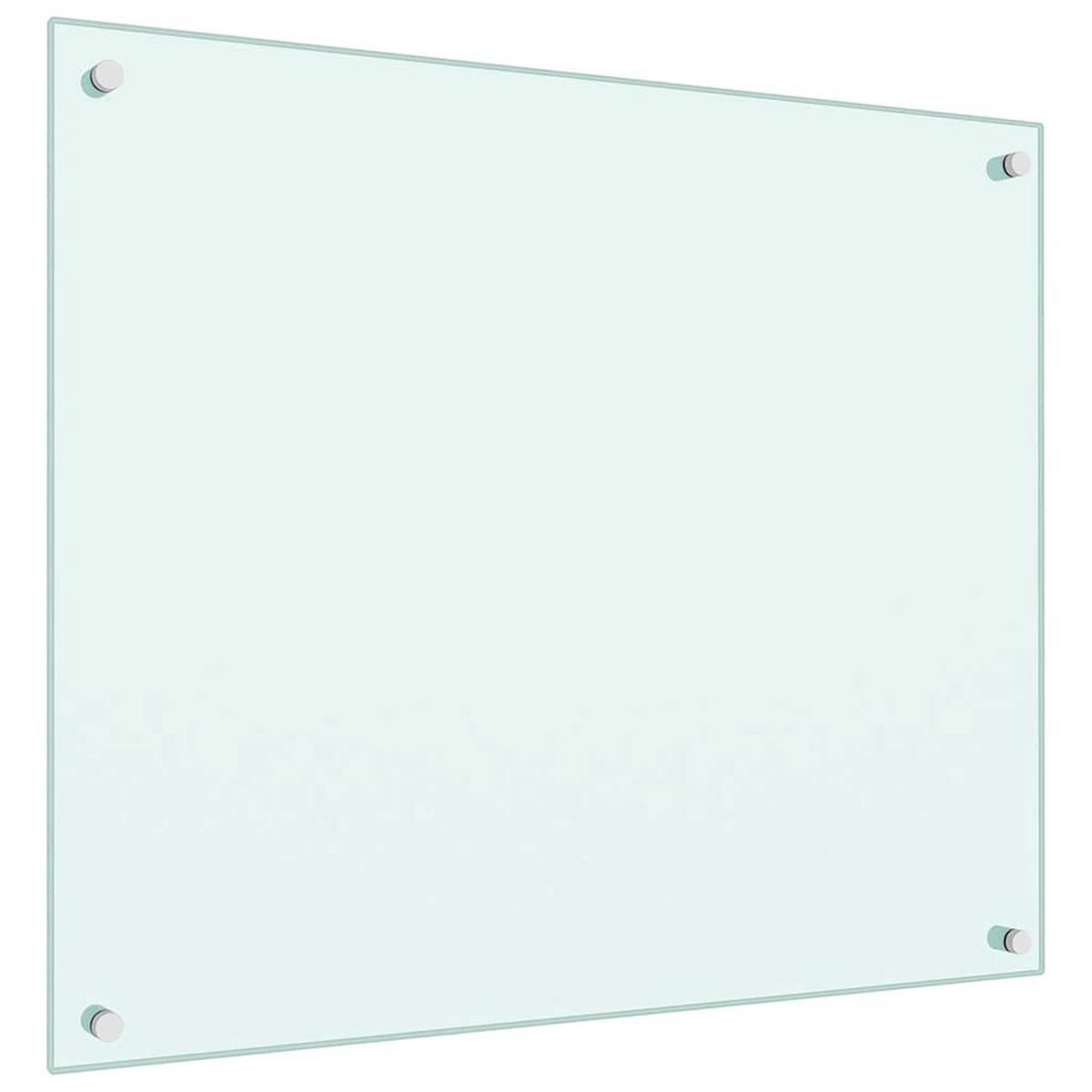 KÜCHENRÜCKWAND Glas 70x60 cm Weiß Wand-Spritzschutz - Weiß, Glas (70/60/0.6cm) - DELUKE