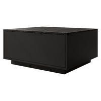 COUCHTISCH Bavro - Schwarz, Holzwerkstoff/Kunststoff (70/80/39cm) - MIRJAN24
