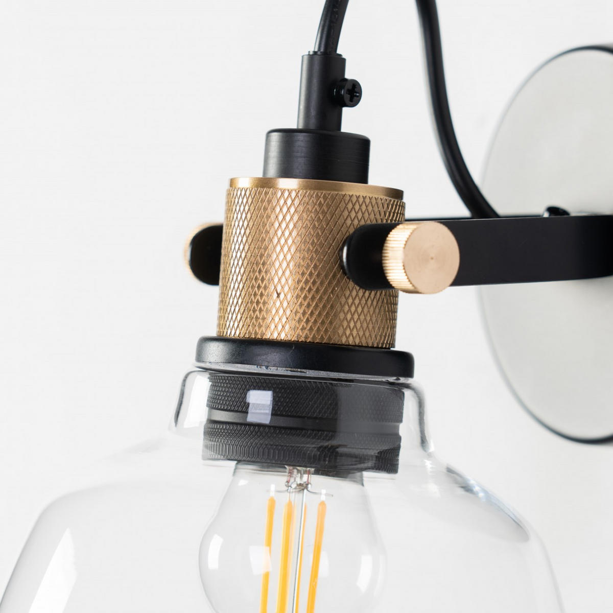 WANDLEUCHTE Linz, Transparant, 25cm - Transparent, Glas (16/25/21cm) - KOSILUM