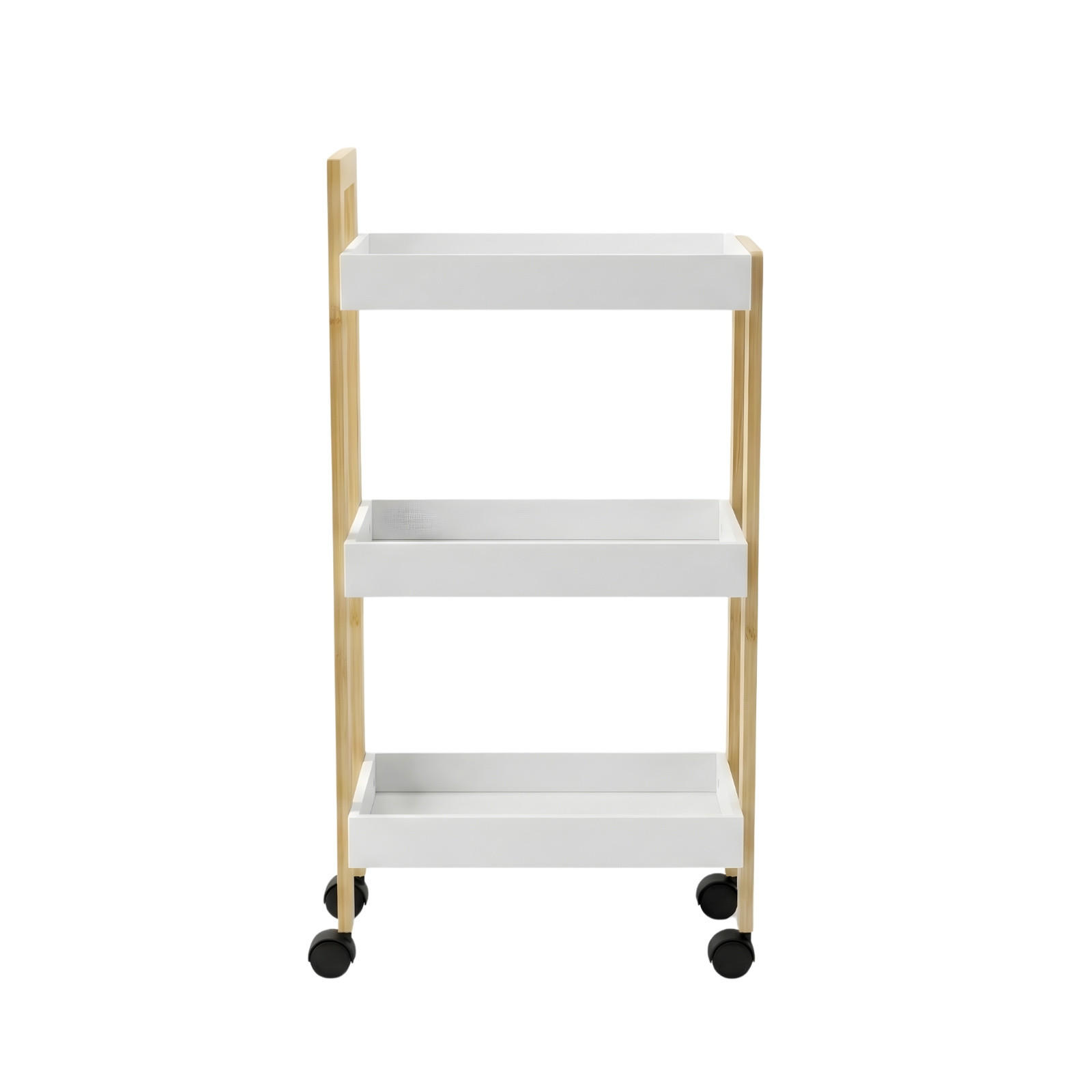 ROLLREGAL Asem H. 80 cm - Weiß, Naturmaterialien (20/80/37cm)