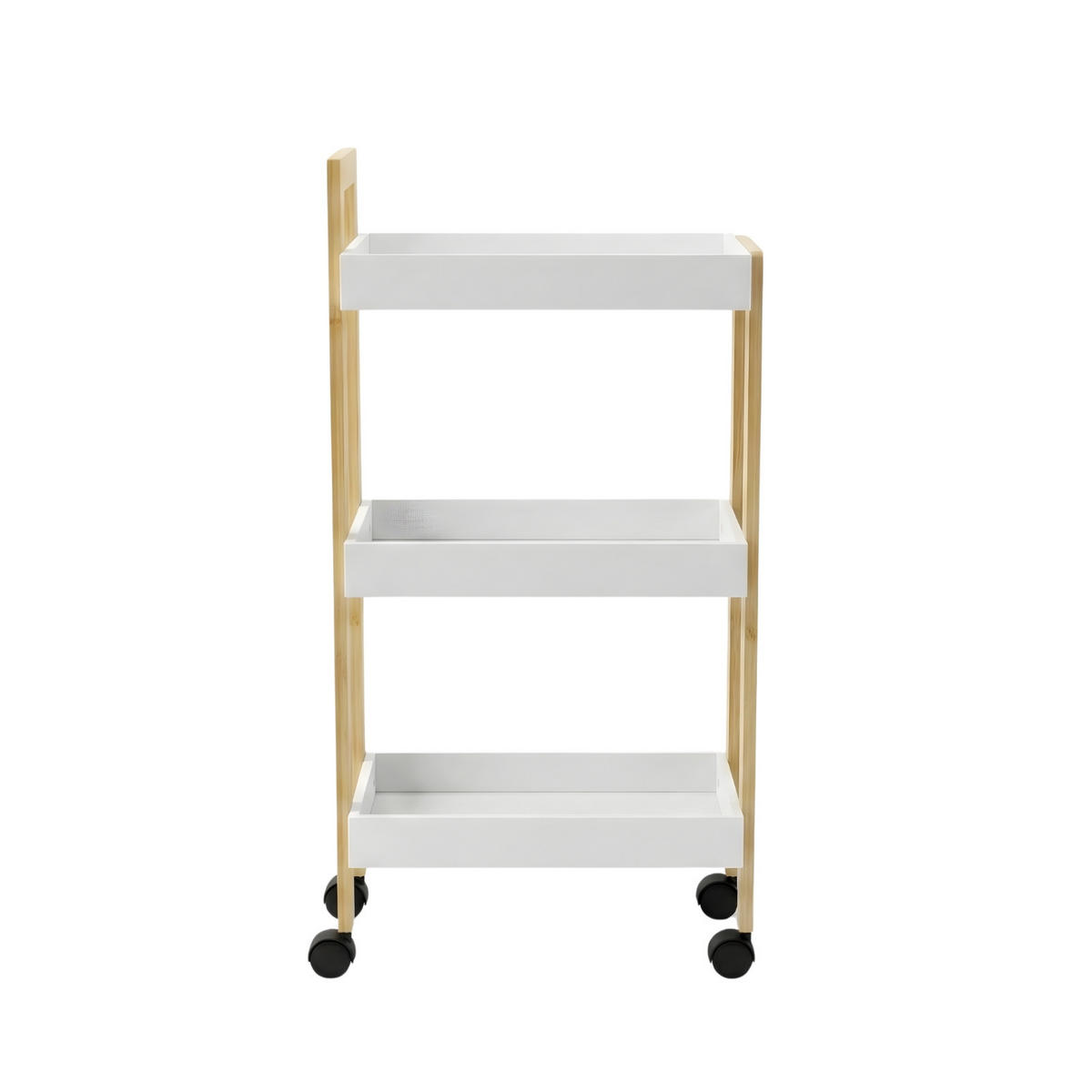 ROLLREGAL Asem H. 80 cm - Weiß, Naturmaterialien (20/80/37cm)