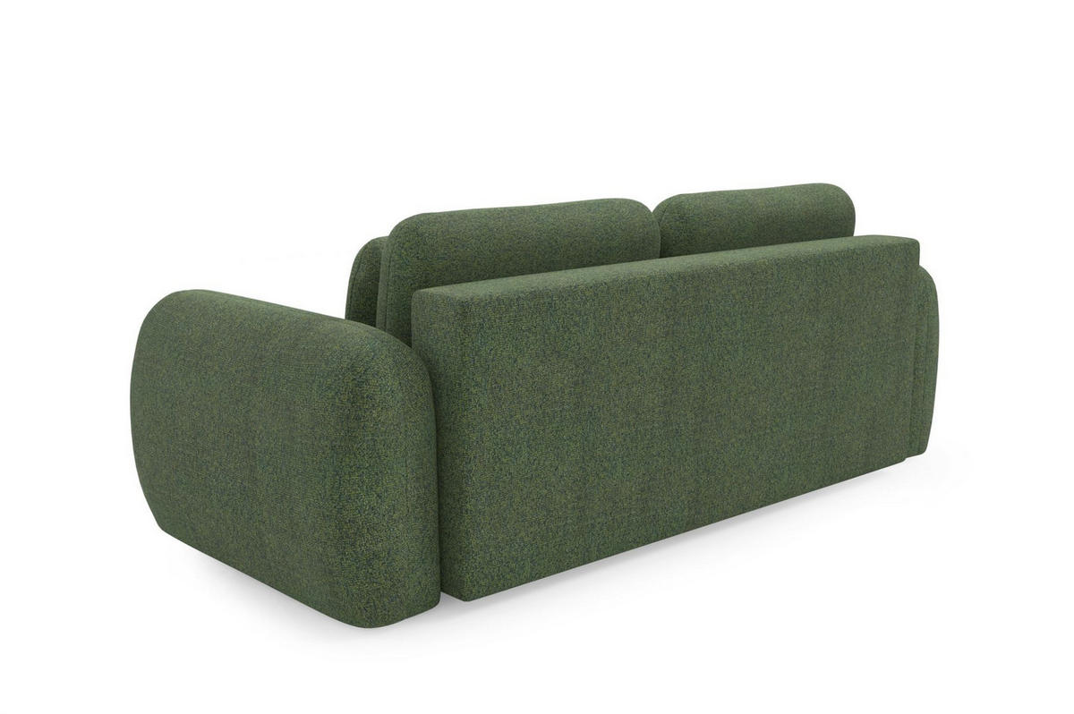 SCHLAFSOFA Gaston - Grün, Holzwerkstoff/Textil (266/95/110cm) - Fun Möbel