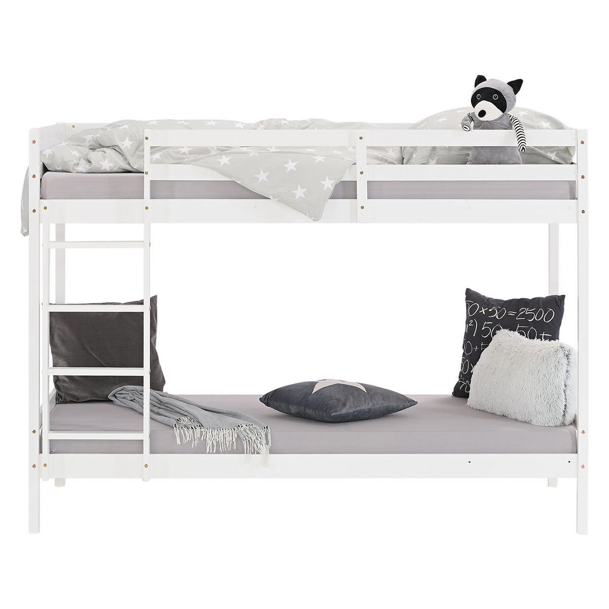 ETAGENBETT 90/200 cm Weiß - Weiß, Holz - Homestyle4u