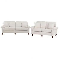 5-SITZER SOFA SET Polyester Beige Otra - Beige, Textil (76/84/195cm) - Beliani