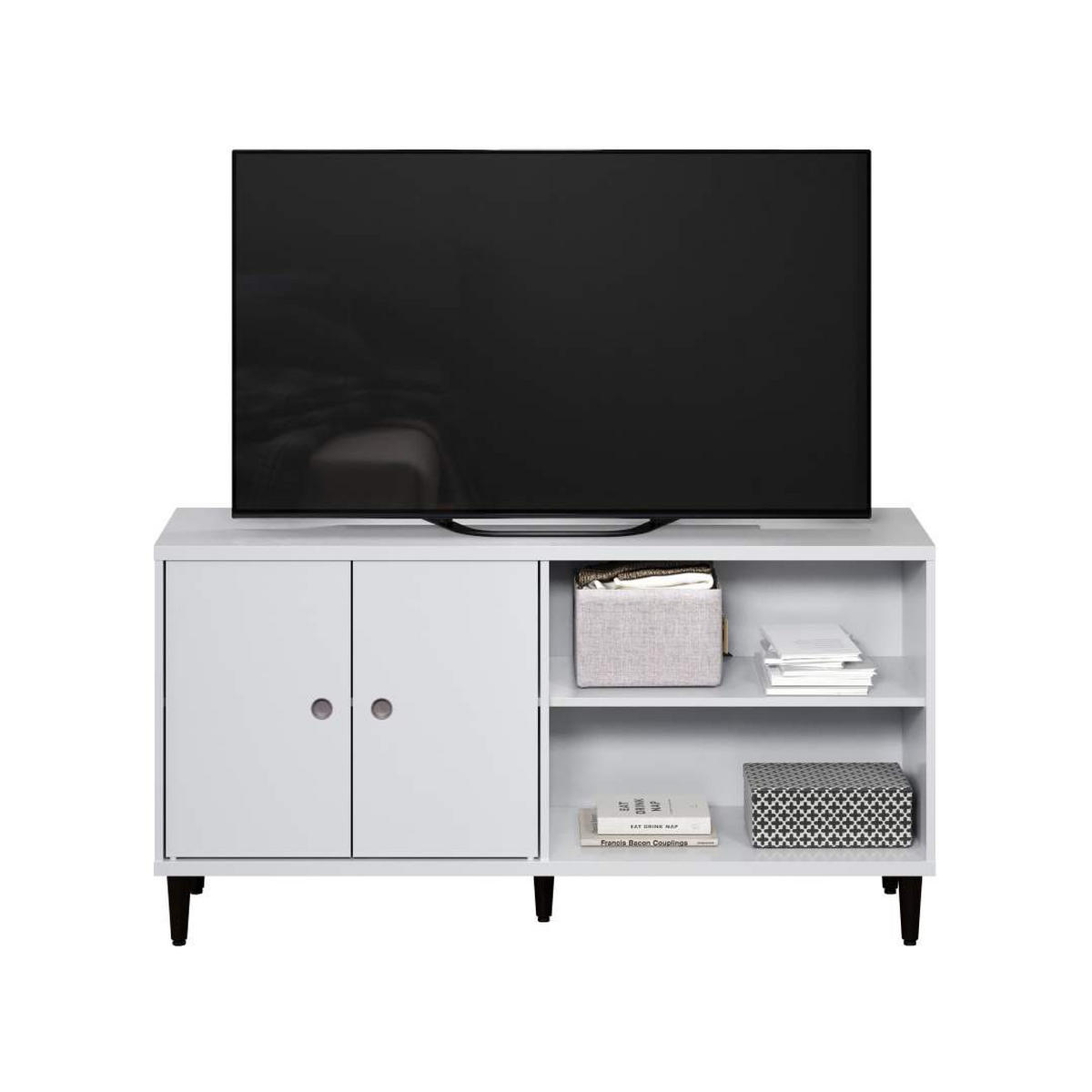 TV TISCH weiß - Weiß, Holzwerkstoff (136/70/36cm) - ebuy24