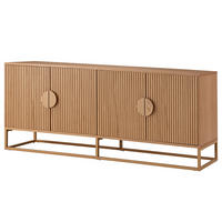 SIDEBOARD - Echtholzfurnier - Eichefarben, Holzwerkstoff (180/75/40cm) - home24