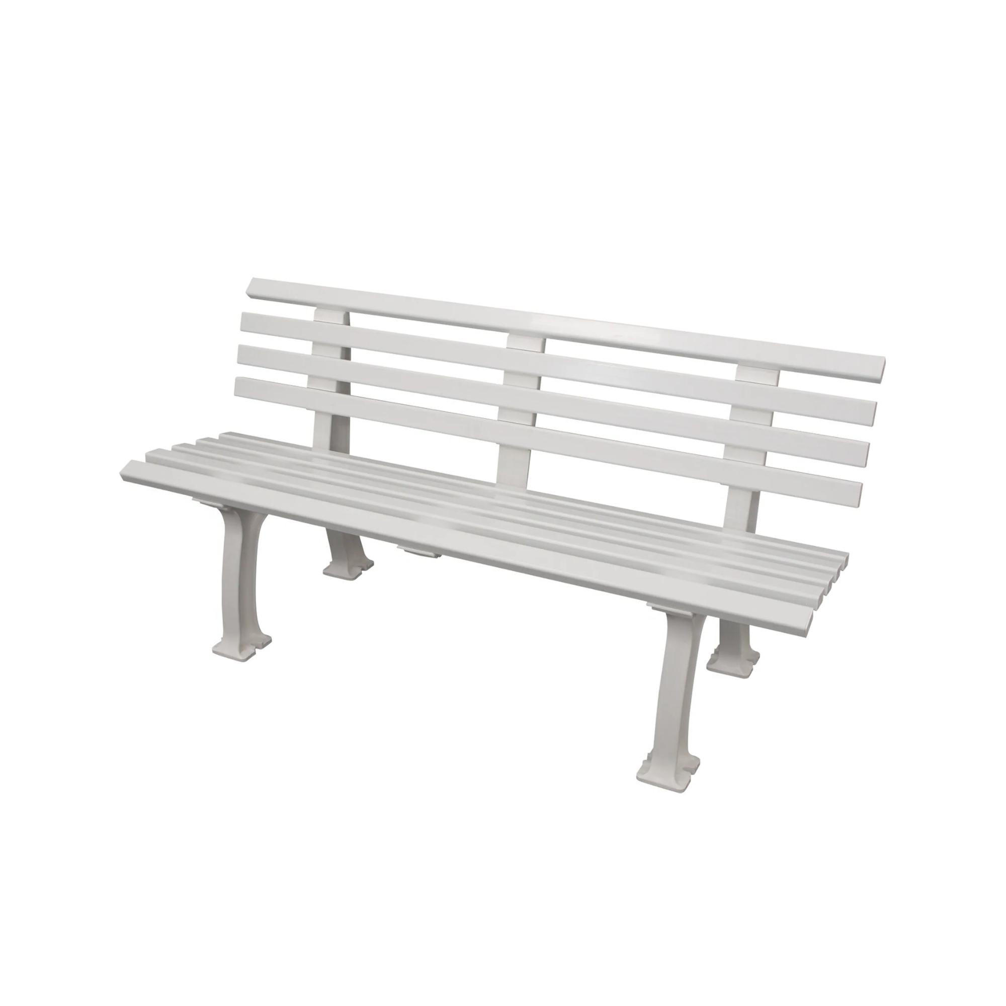 GARTENBANK Antigua 3 Sitzer Weiß 74 x 150 x 54 cm Witterungskunststoff & UV Beständiger Kunststoff - Weiß, Kunststoff (150/74/54cm) - PROREGAL