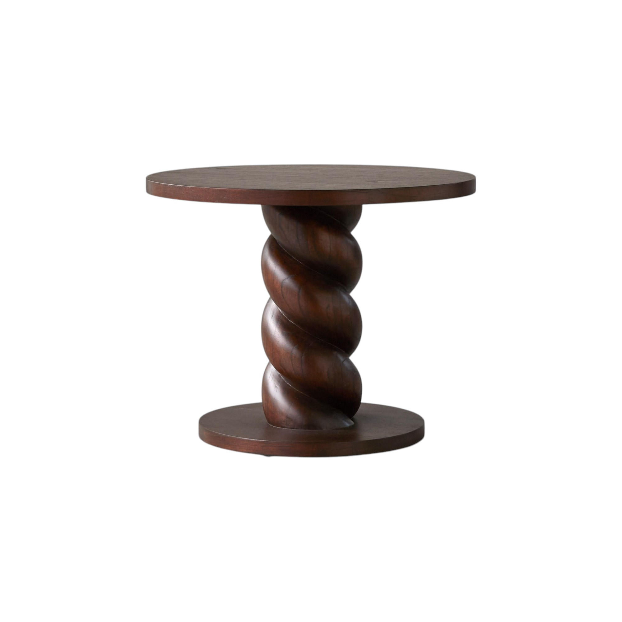 BEISTELLTISCH Liza Braun aus Dunkles Mindiholz - Braun, Holz (55/55/45cm) - Tikamoon