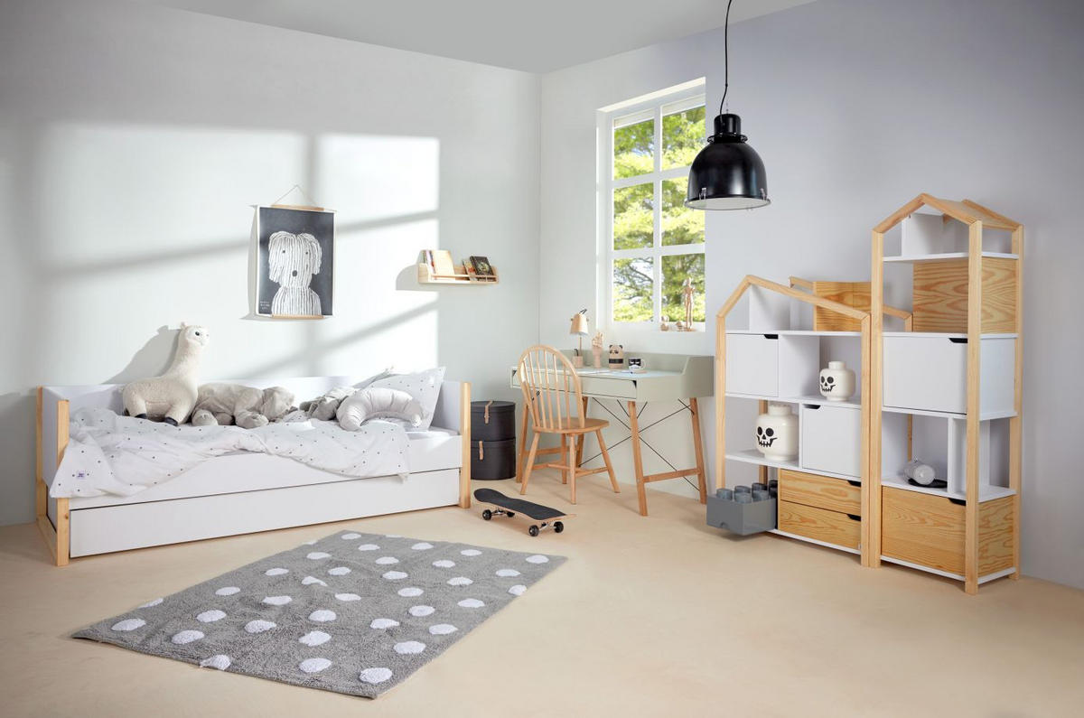 KINDERSCHREIBTISCH Lotta - Grün, Holzwerkstoff (120/76/60cm) - RAUMHIRSCH FURNITURE