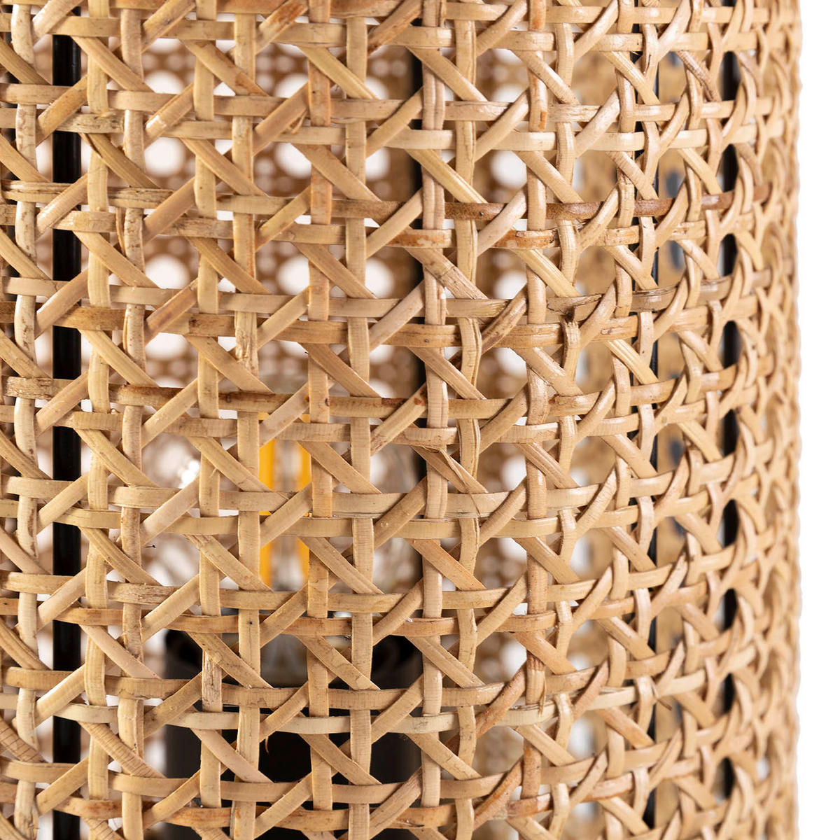 TISCHLEUCHTE 20/20/33 Isao - Beige, Naturmaterialien (20/20/33cm) - VS Venta-stock