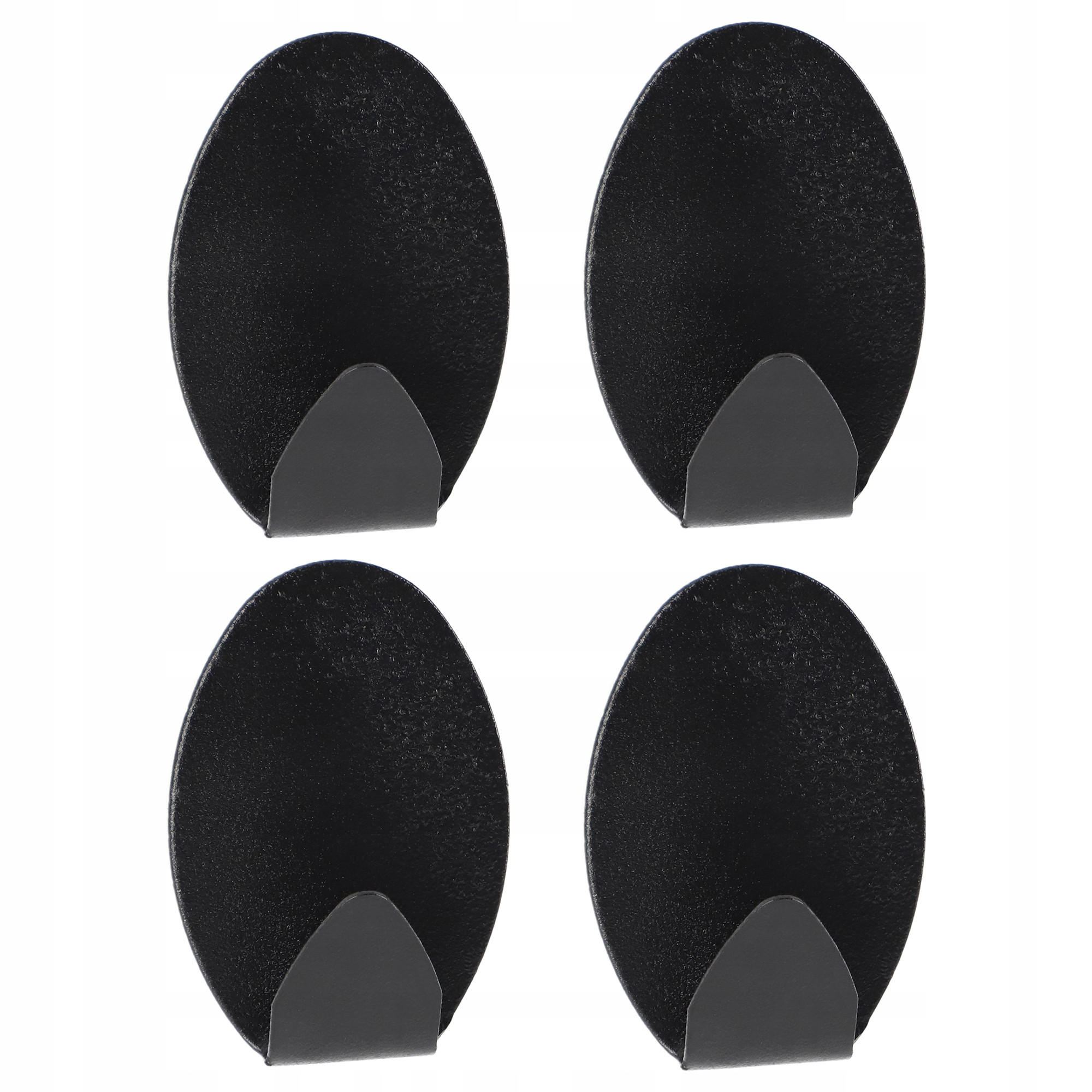 BADEZIMMER-KLEIDERBÜGEL 4 Stück. - Schwarz, Metall (4/5cm) - KADAX