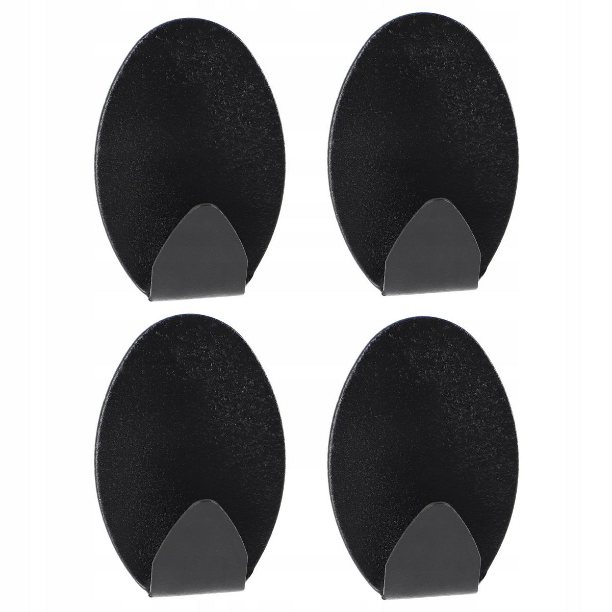 BADEZIMMER-KLEIDERBÜGEL 4 Stück. - Schwarz, Metall (4/5cm) - KADAX