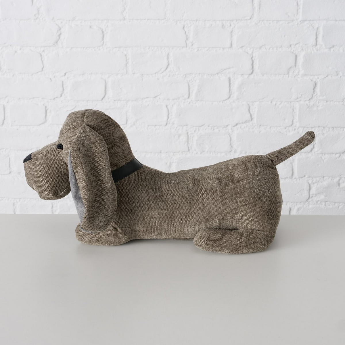 TÜRSTOPPER Dackel Delio - Beige, Textil (15/38cm) - Boltze Home