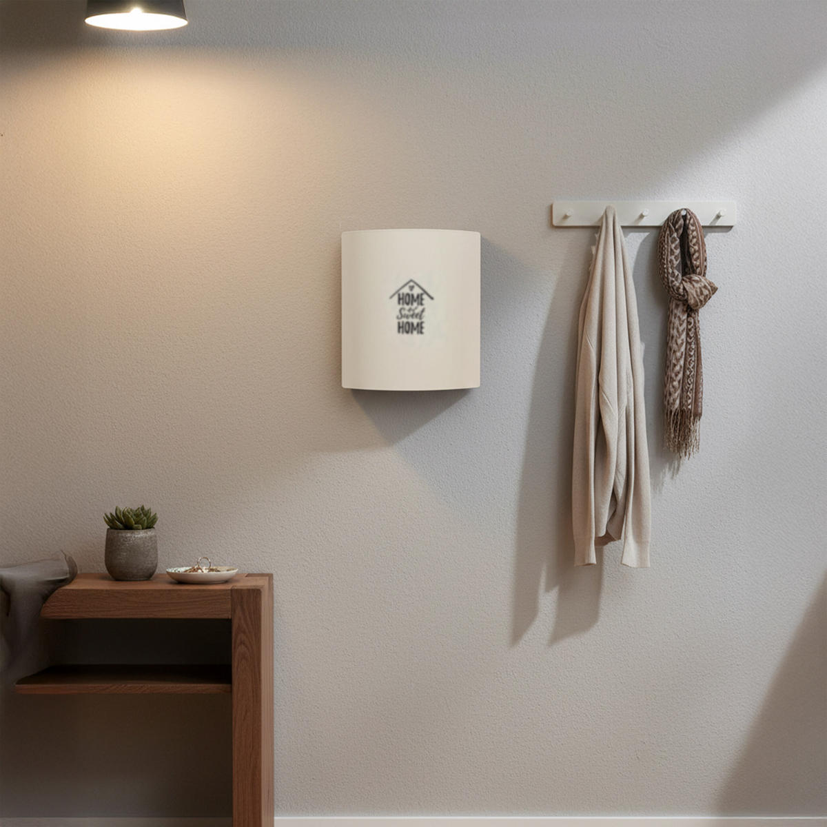 SCHRÁNKA na klíče - bílá, kov (21/24/6.5cm) - Relaxdays